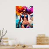 Anime Girl Poster (Keuken)