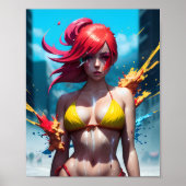 Anime Girl Poster (Voorkant)