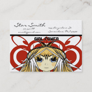 Anime Girl Power Visitekaartje