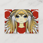 Anime Girl Power Visitekaartje (Achterkant)