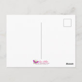 Anime Girl Rainbow Hair Singing Moon Fairy Briefkaart (Achterkant)