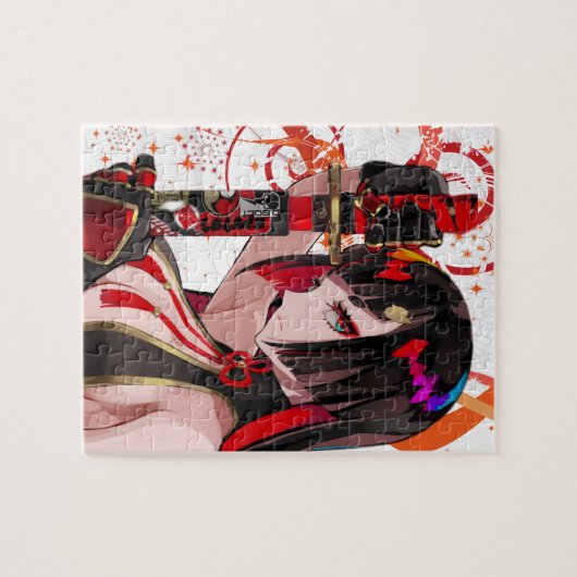 Anime girl Samurai Legpuzzel (Horizontaal)