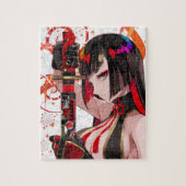 Anime girl Samurai Legpuzzel (Verticaal)