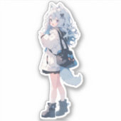 Anime Girl Series Sticker (Voorkant)