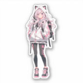 Anime Girl Series Sticker (Voorkant)