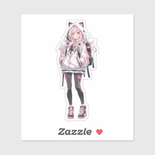 Anime Girl Series Sticker (Vel)