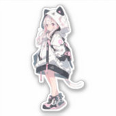 Anime Girl Series Sticker (Voorkant)