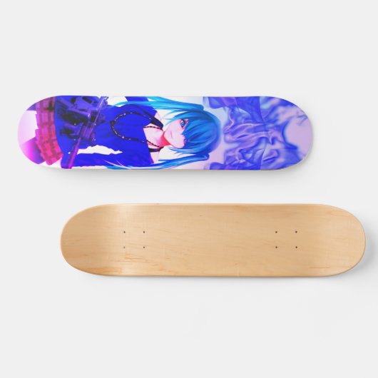 Anime girl Skateboard (Horizontaal)