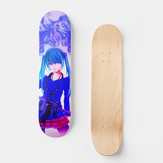 Anime girl Skateboard (Voorkant)