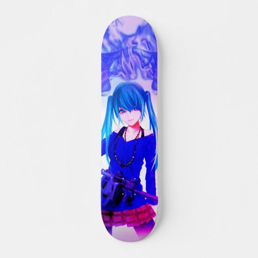 Anime girl Skateboard (Voorkant)