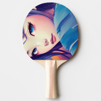 Anime girl skateboard Ai Tafeltennisbatje
