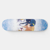 Anime girl Skateboard girly and cartoon fantasy (Horizontaal)