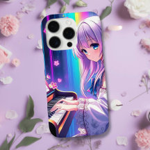 Anime Girl speelt piano