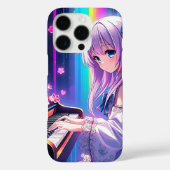 Anime Girl speelt piano Case-Mate iPhone Case (Achterkant)