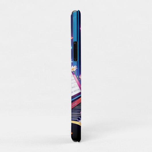 Anime Girl speelt piano Case-Mate iPhone Case (Achterkant/rechts)
