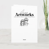 Anime Girl Spelen Piano Gepersonaliseerde Verjaard Kaart (Achterkant)