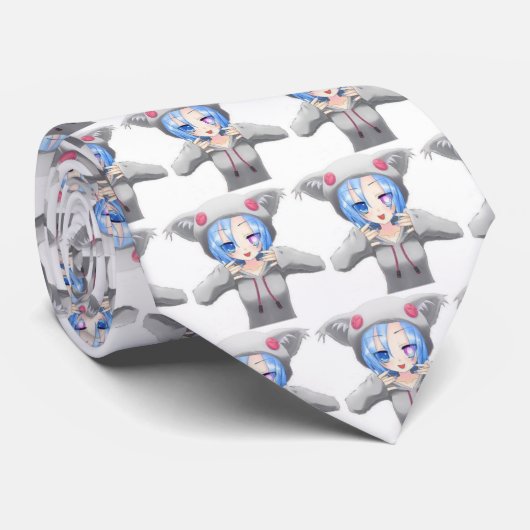 Anime Girl Stropdas (Opgerold)