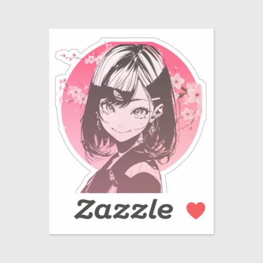Anime Girl stylish sticker (Vel)