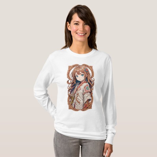 Anime Girl T-shirt (Voorkant volledig)