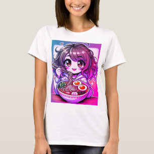 Anime Girl T Shirt voor Kerstmis T Shirt