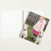 Anime Girl & Two Dogs Weekly Planner (Display)