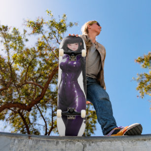 Anime Girl Violet Bodysuit Persoonlijk Skateboard