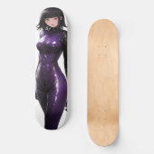 Anime Girl Violet Bodysuit Persoonlijk Skateboard (Voorkant)