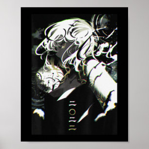 Anime Girl Waifu esthetische Japanse Otaku Poster