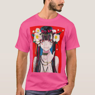 Anime Girl Waifu Japans esthetisch Kawaii Otaku T-shirt