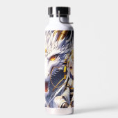 Anime Girl Warrior en Dragon Ai Art Waterfles (Links)