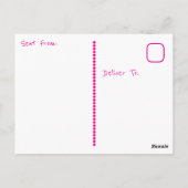 Anime Girl with Headphones | Saying Hi Briefkaart (Achterkant)