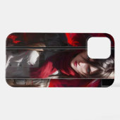 Anime Girl with Red Scarf Phone Case Stylish iPhone Hoesje (Achterkant horizontaal)