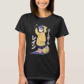 Anime Girl Yellow Raincoat T-shirt (Voorkant)