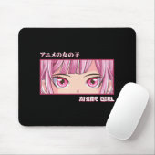 Anime Girl ziet Japans Japans kunstanimum Muismat (Met muis)