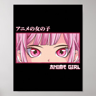 Anime Girl ziet Japans Japans kunstanimum Poster
