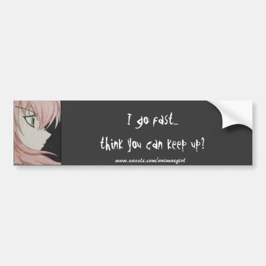 Anime Girls Bumpersticker (Voorkant)