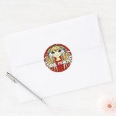 Anime Girls - - Gepersonaliseerd Ronde Sticker (Envelop)