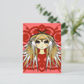 Anime Girls Gifts Briefkaart (Staand voorkant)