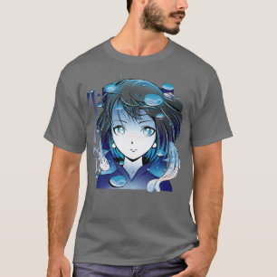 Anime Girls Koi Fish Japan geeft komisch meisje T-shirt