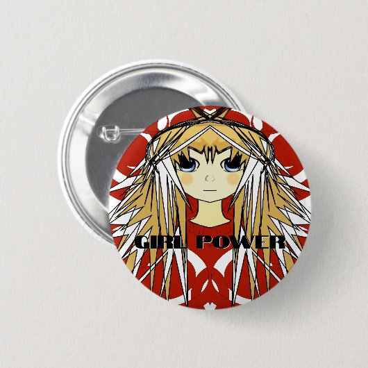 Anime Girls Ronde Button 5,7 Cm (Voorkant /achterkant)