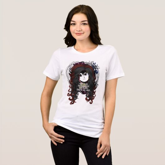Anime Girls Tri-Blend Shirt (Voorkant volledig)