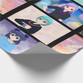 Anime Girls Wrapping Paper Cadeaupapier (Hoek)