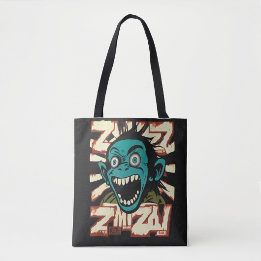 Anime glimlach canvas tas (Voorkant)