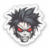 Anime Gothic Boy Sticker (Voorkant)