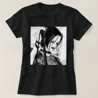 Anime Gothic Girl Esthetische Waifu Japanse Otaku T-shirt