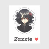 Anime Gothic Girl Sticker (Vel)