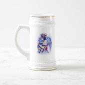 Anime Gothic Pink Angel Girl met Teddy Bierpul (Links)