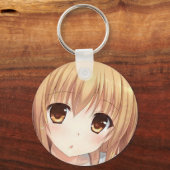 Anime goudharige meid amber eye verrassing sleutel sleutelhanger (Voorkant)