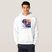 Anime Graffiti Chaos — Kleurensplash Hoodie (Voorkant volledig)