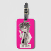 Anime Guy O SNAP, originele tekening Bagagelabel (Voorkant (verticaal))